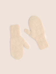 Рукавиці вовняні молочні