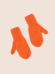 Рукавиці вовняні помаранчеві