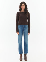 Classic Sweater in Dark Brown