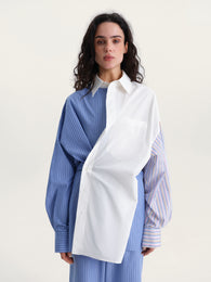 Сорочка oversize у смужку