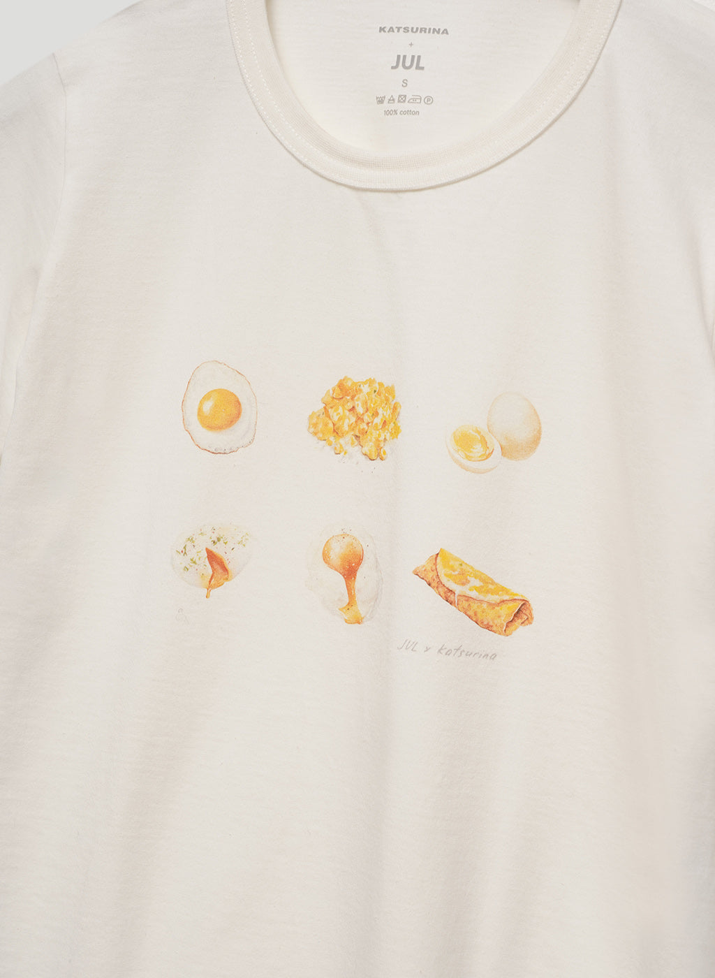 Молочна футболка «Eggs lover» KATSURINA + JUL