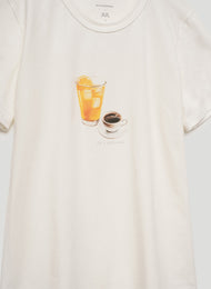 Молочна футболка «Coffee lover» KATSURINA + JUL