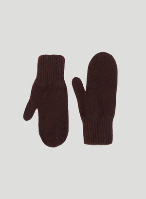 Ангорові коричневі рукавиці KATSURINA + JUL