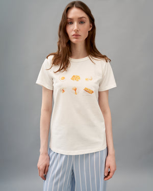 Молочна футболка «Eggs lover» KATSURINA + JUL