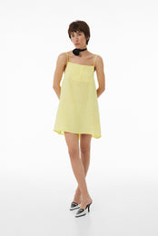 Сукня коротка з льону SS23 жовта