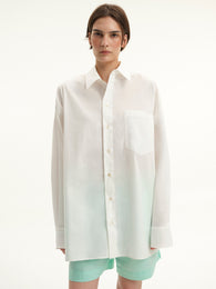 Сорочка oversize у білому кольорі