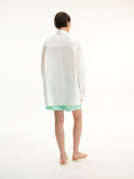 Сорочка oversize у білому кольорі