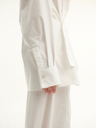 Сорочка oversize у білому кольорі